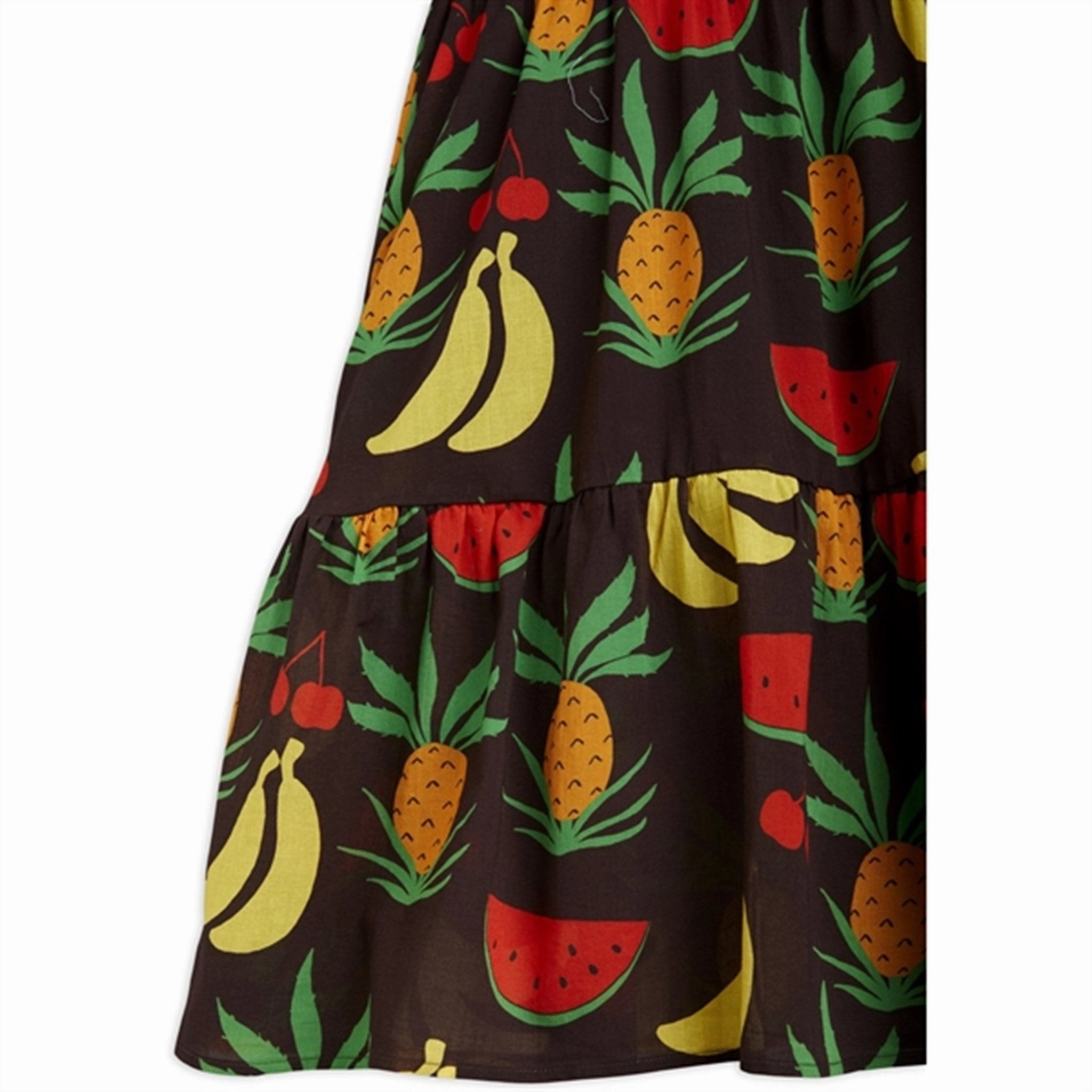 Neutral Layer Perfect Fit Wear Mini Rodini Fruits Aop Woven Ss Dress Brown