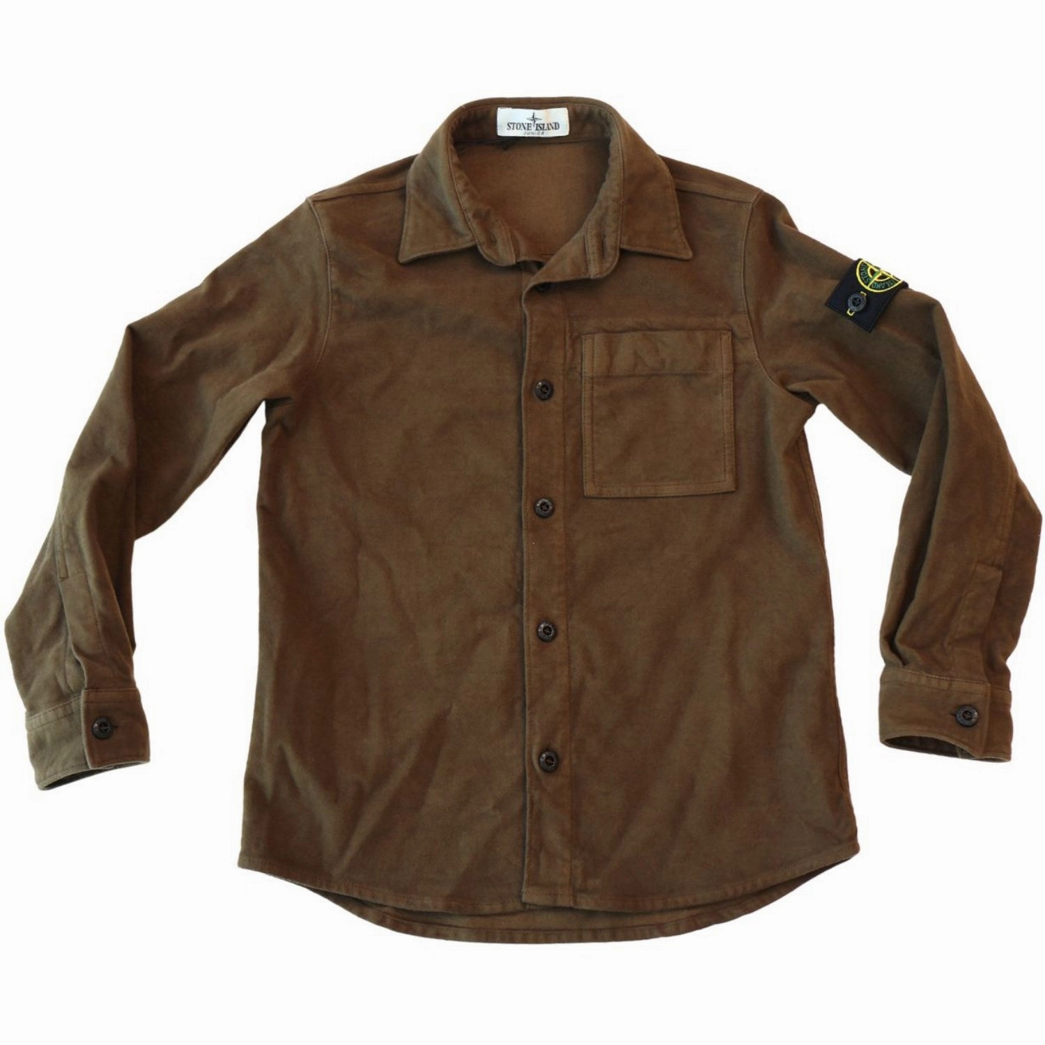 Premium Pima Cotton Anti Pill Treatment Stone Island Military Green Shirt