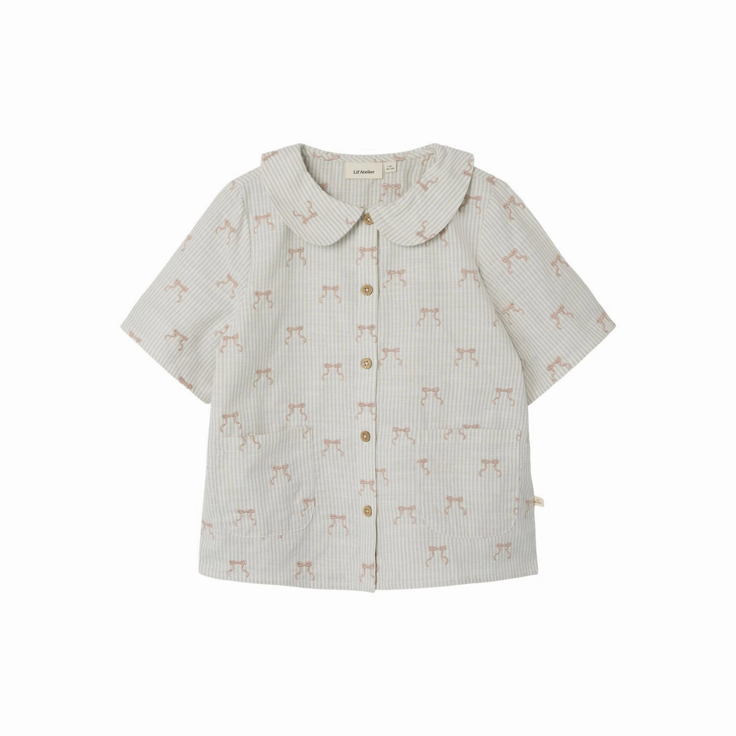 Lil'Atelier Coconut Milk Kendra Loose Shirt Classy Detail