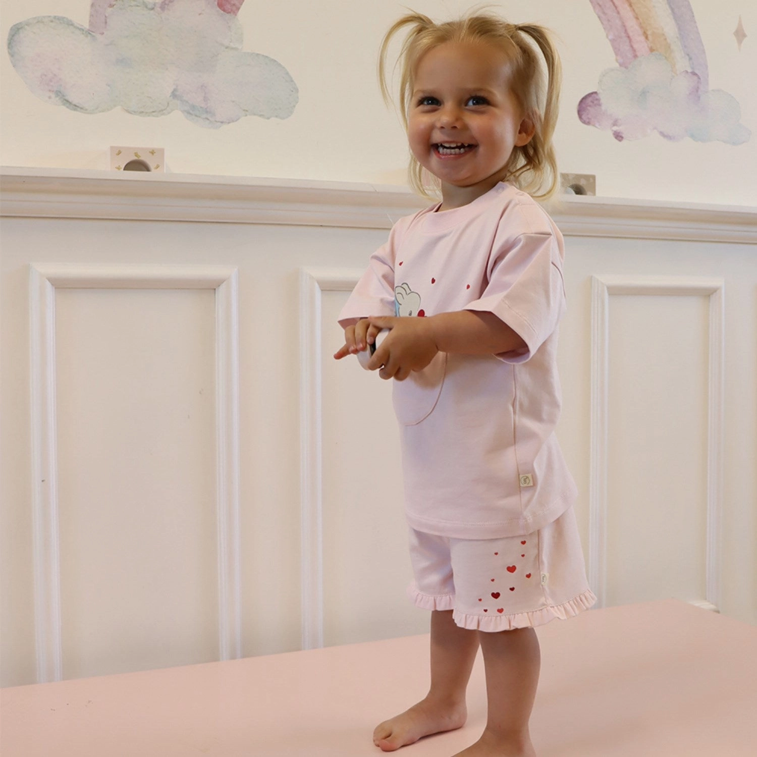 Budget - friendly That's Mine X Luksusbaby Soft Pink Lara Set