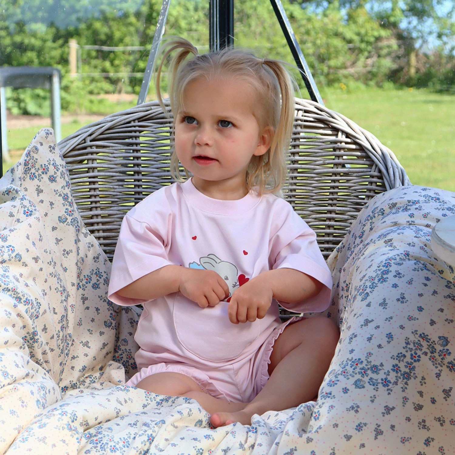 Eco-friendly colorfast That's Mine X Luksusbaby Soft Pink Lara Set