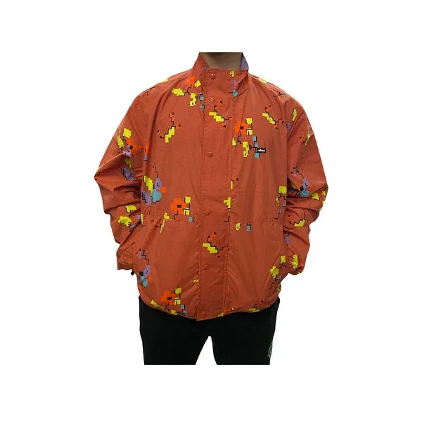 Urban Adventure Everyday Jacket Obey giacca reversibile da uomo Digital 121800495 arancio ginger-lilla