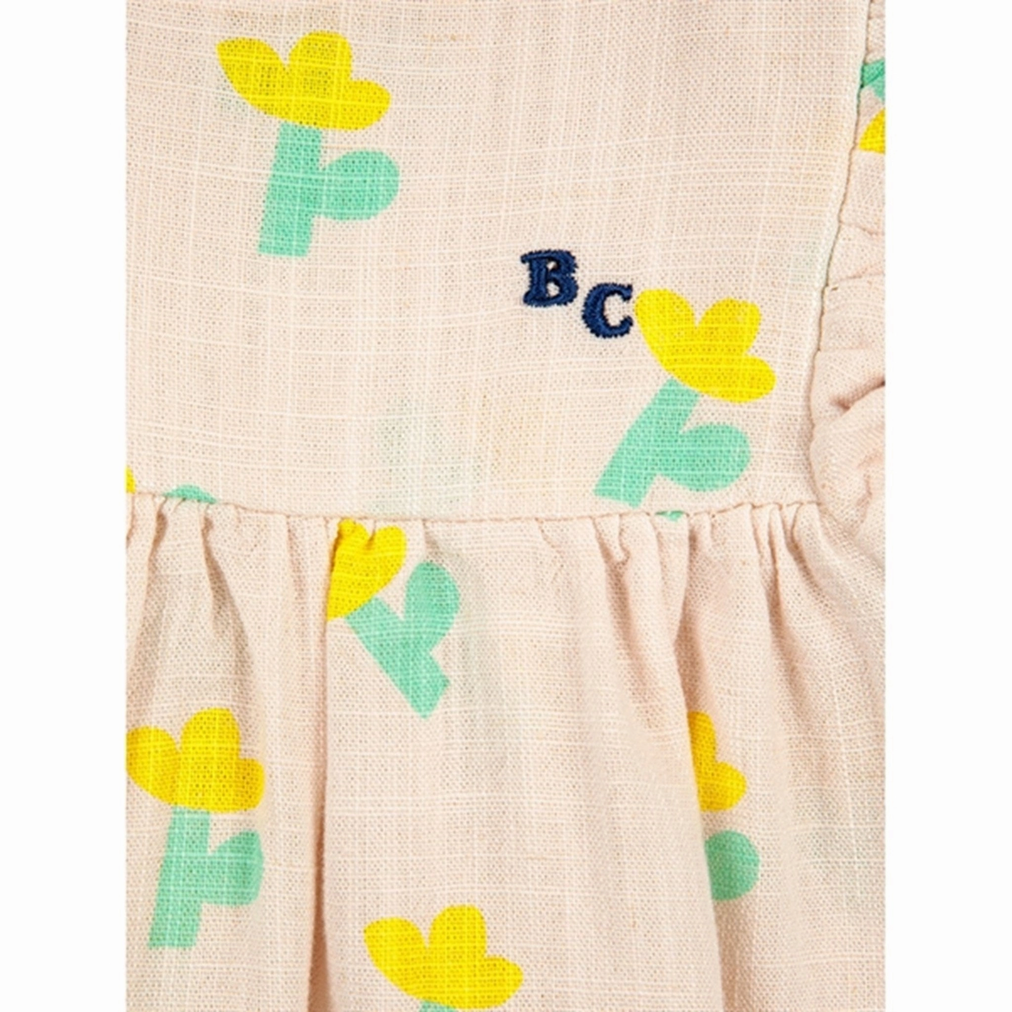 Bobo Choses White Sea Flower All Over Ruffle Dress Soft Movement