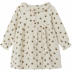 Sleek And Stylish Feminine full-length gown Lil'atelier turtledove himli loose body dress