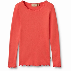 Spring Collection Wheat Candy Red Rib Blouse Reese