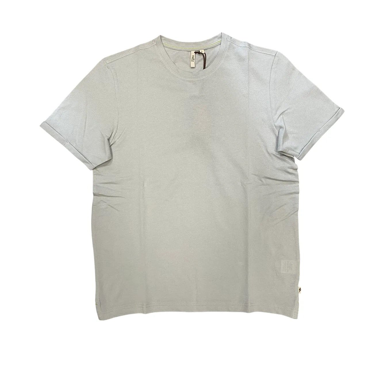 Trez Polo Cotone Piqu?? Grigia Uomo M49046-805 - T-Shirt Casual Versatile Option Wicking Interlock Knit