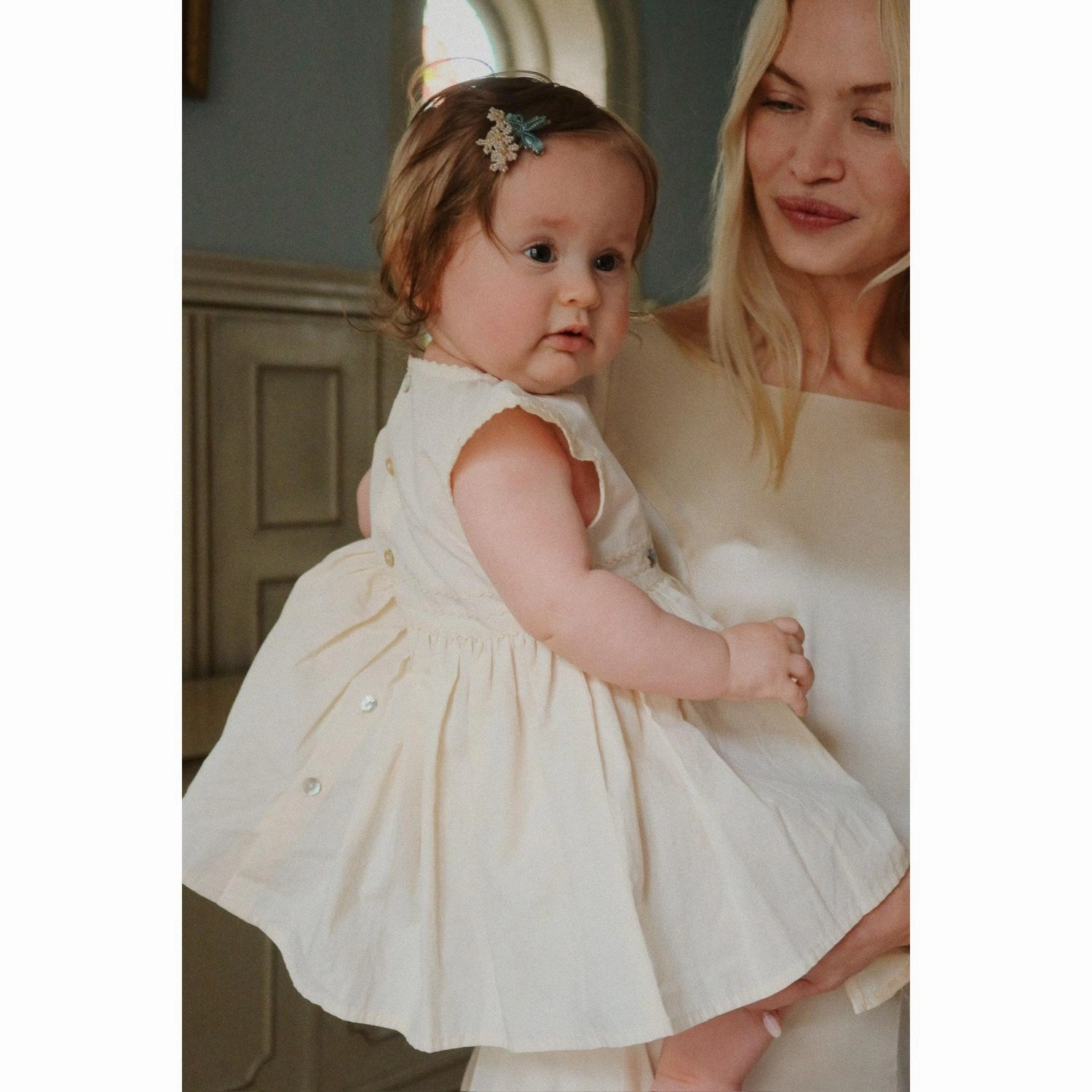 Konges Sl?jd Eggnog Celebration Aaliyah Baby Set GOTS Buckle-Detail