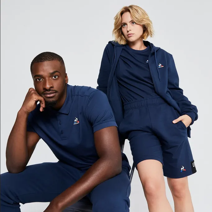 Retro nostalgia Valentine's Day Le Coq Sportif T-shirt Manica Corta 2120200 dress blue