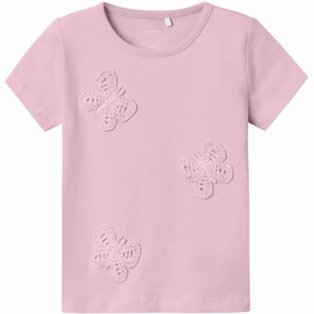 Kids playfulness Easy Care Material Name It Parfait Pink Hebi T-Shirt