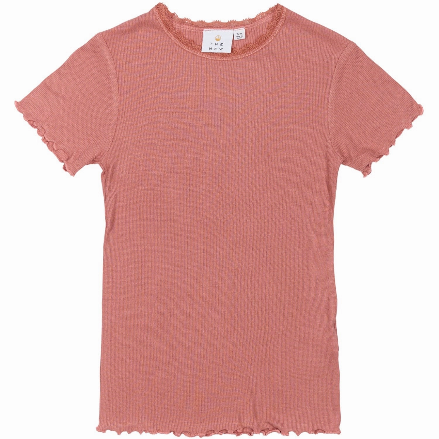 The New Old Rose Lotus Rib T-Shirt Self Fabric Tape