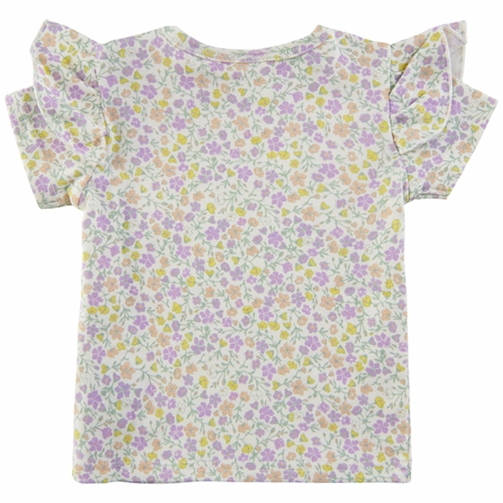 Layering Must-Have Soft Gallery Snow White Janisa Pastelflower T-shirt