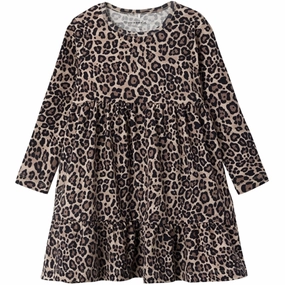 Elastic-Cuff Stylish and Comfortable Name it Oxford Tan Sys Dress