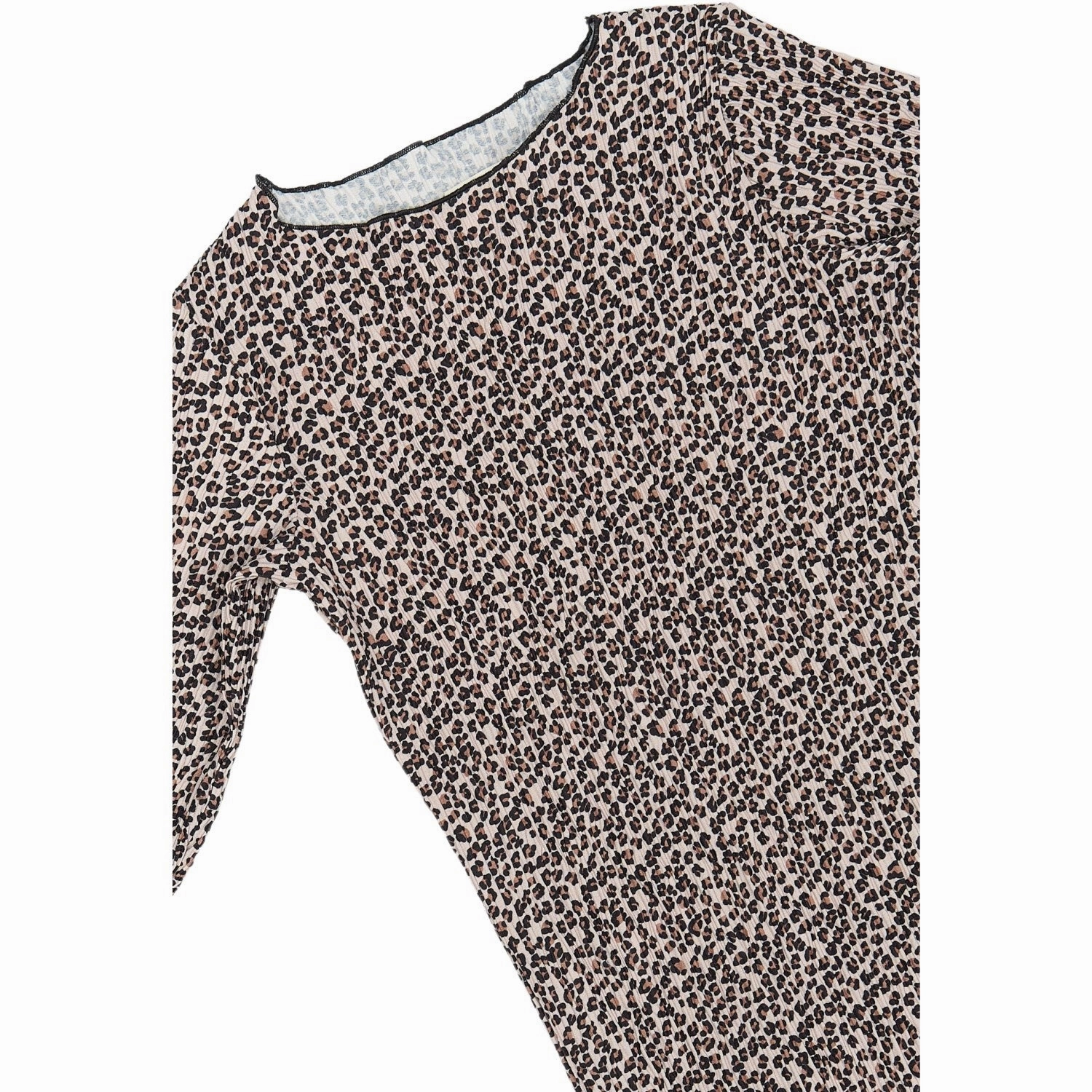 Relaxed Look Layered-Look The New Feather Gray AOP TNPet L_S Pleat Dress