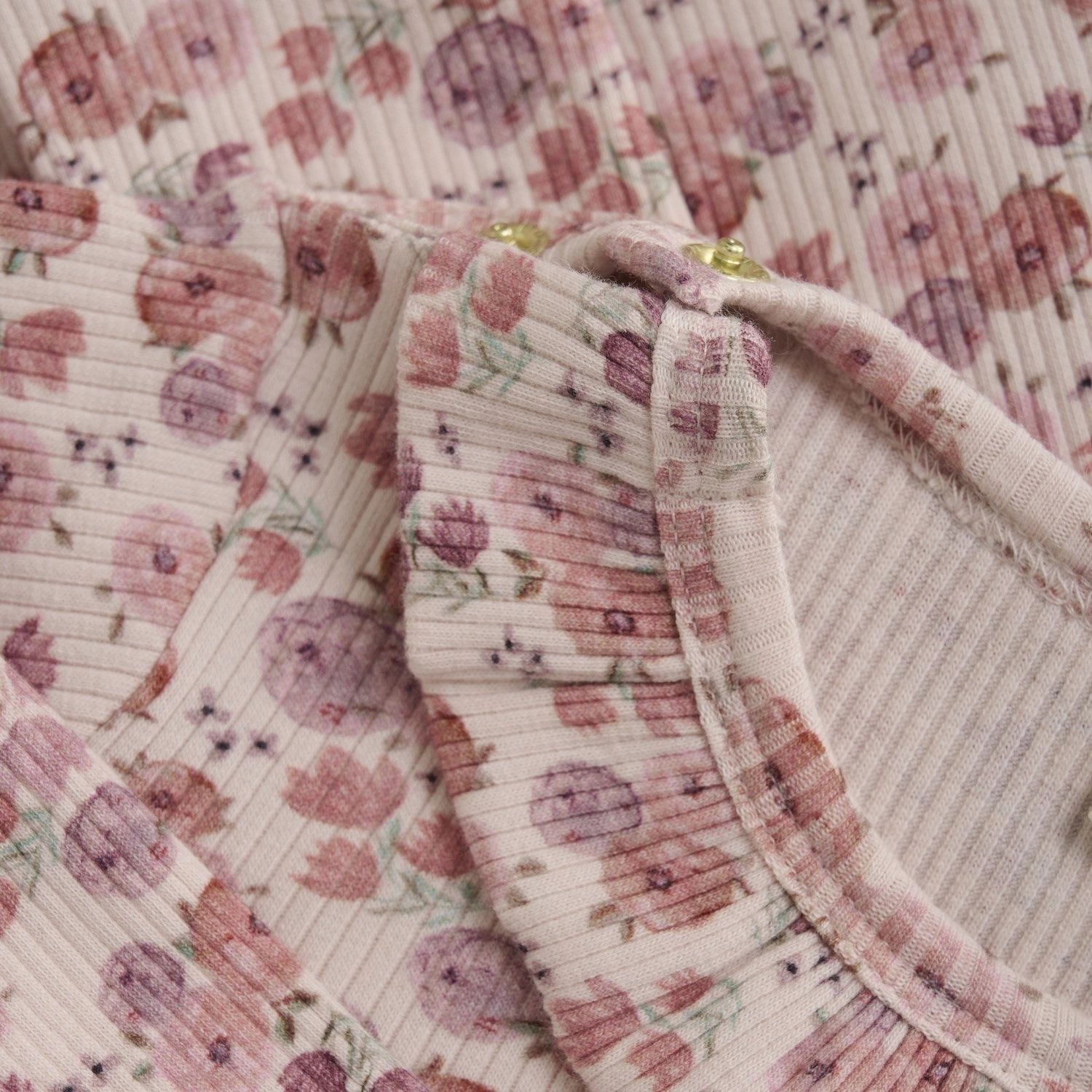 Flattering Layer Smart Cut Minymo Peach Whip Dress AOP Rib