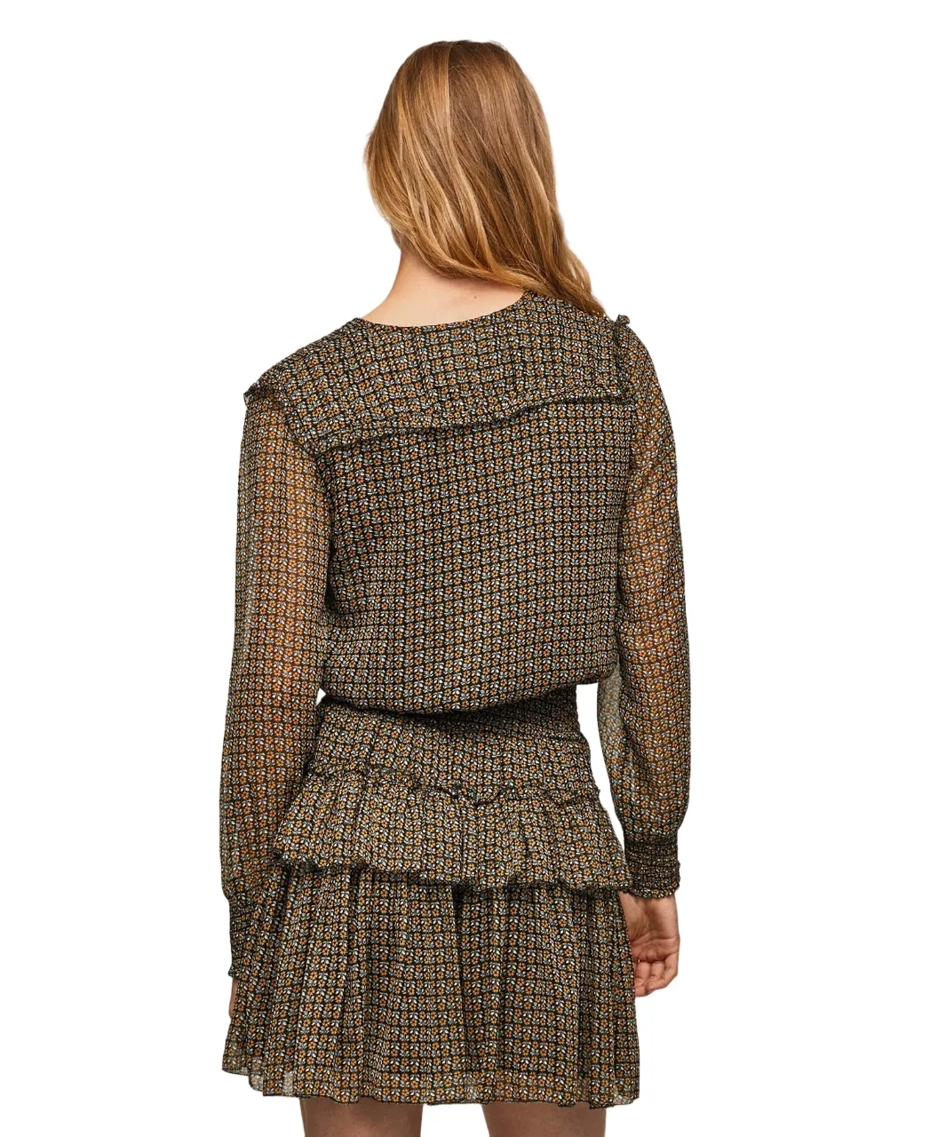 Pepe Jeans Abito corto con banda elastica in vita Lara PL953129 098 colemans Perfect Fit Wear