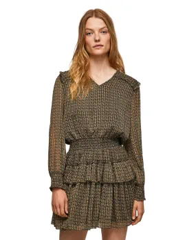 Pepe Jeans Abito corto con banda elastica in vita Lara PL953129 098 colemans Mix-And-Match Calm Outfit