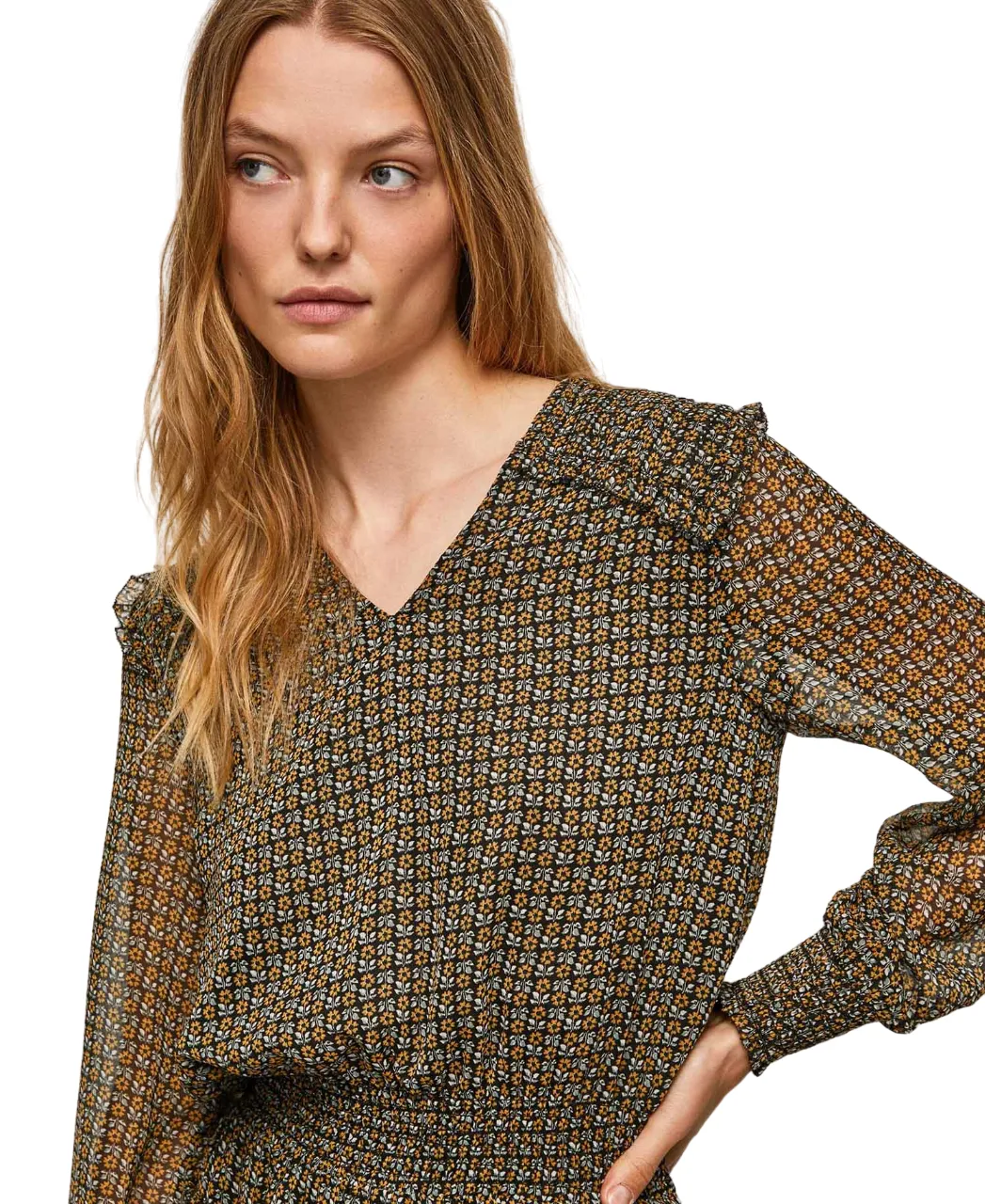 Pepe Jeans Abito corto con banda elastica in vita Lara PL953129 098 colemans Modern Style Music-Concert