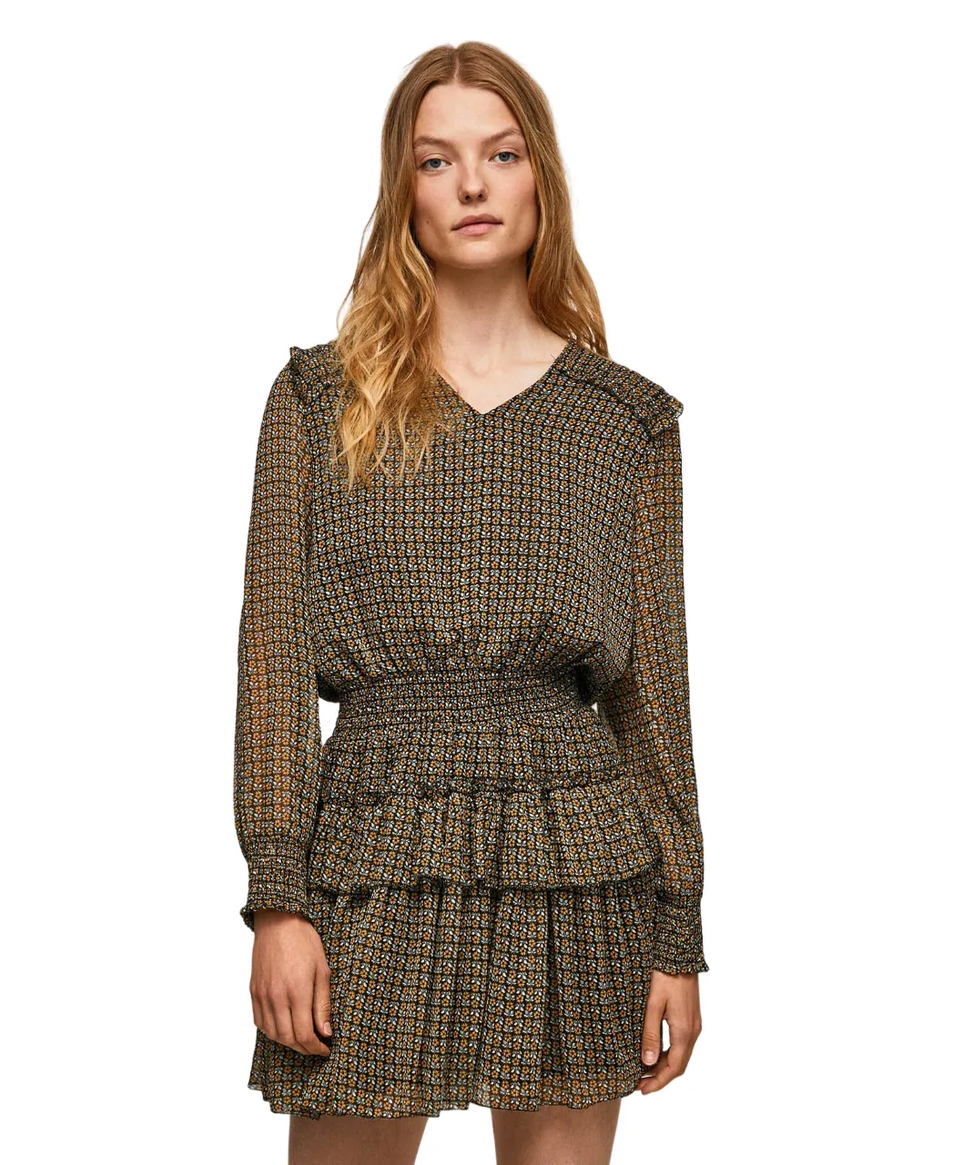 Pepe Jeans Abito corto con banda elastica in vita Lara PL953129 098 colemans Mix-And-Match Calm Outfit