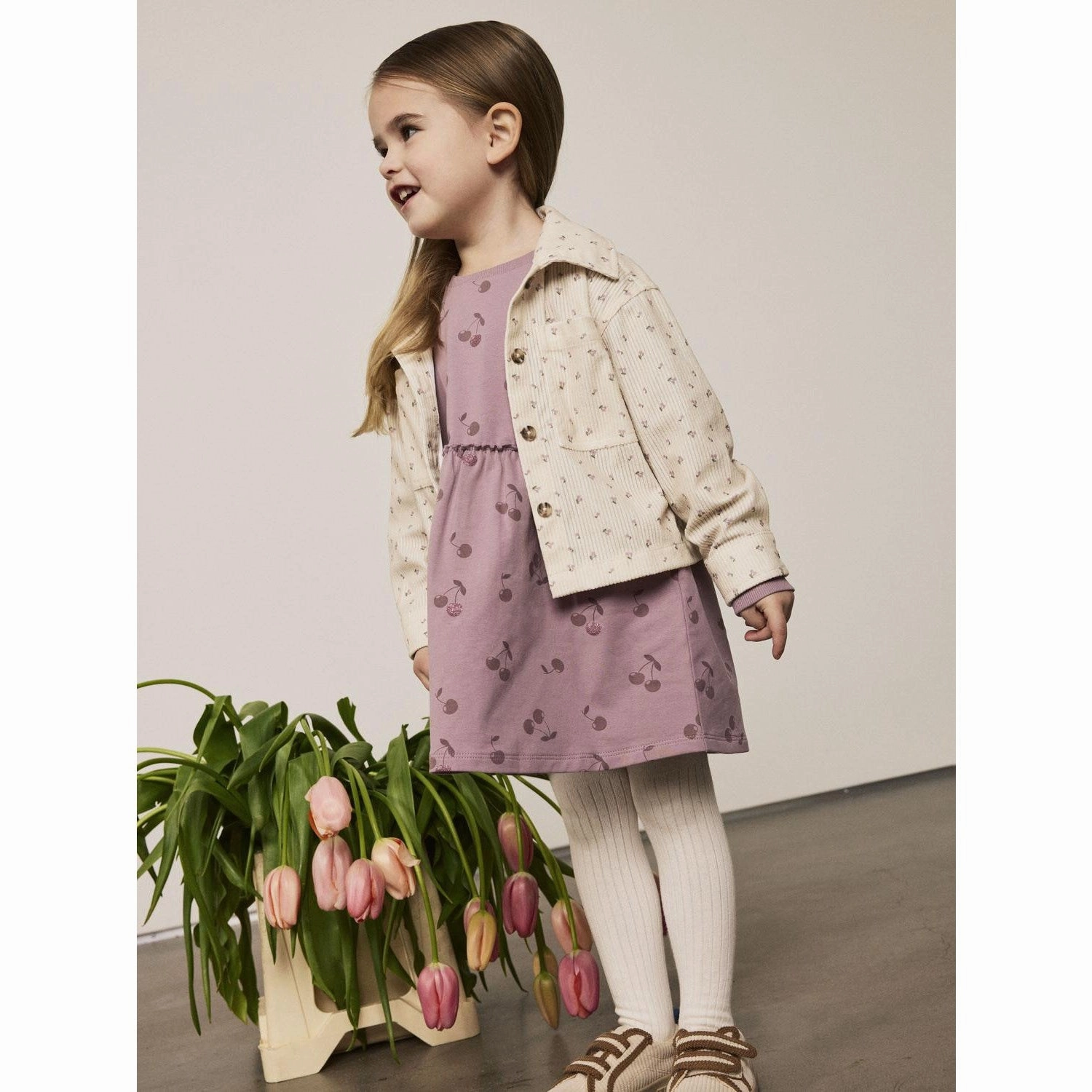 Name It Elderberry Bella Sweat Dress Subtle Look