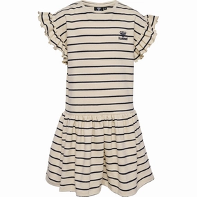 Cocktail Ready Subtle pattern Hummel Whitecap Gray Ajma Dress S/S