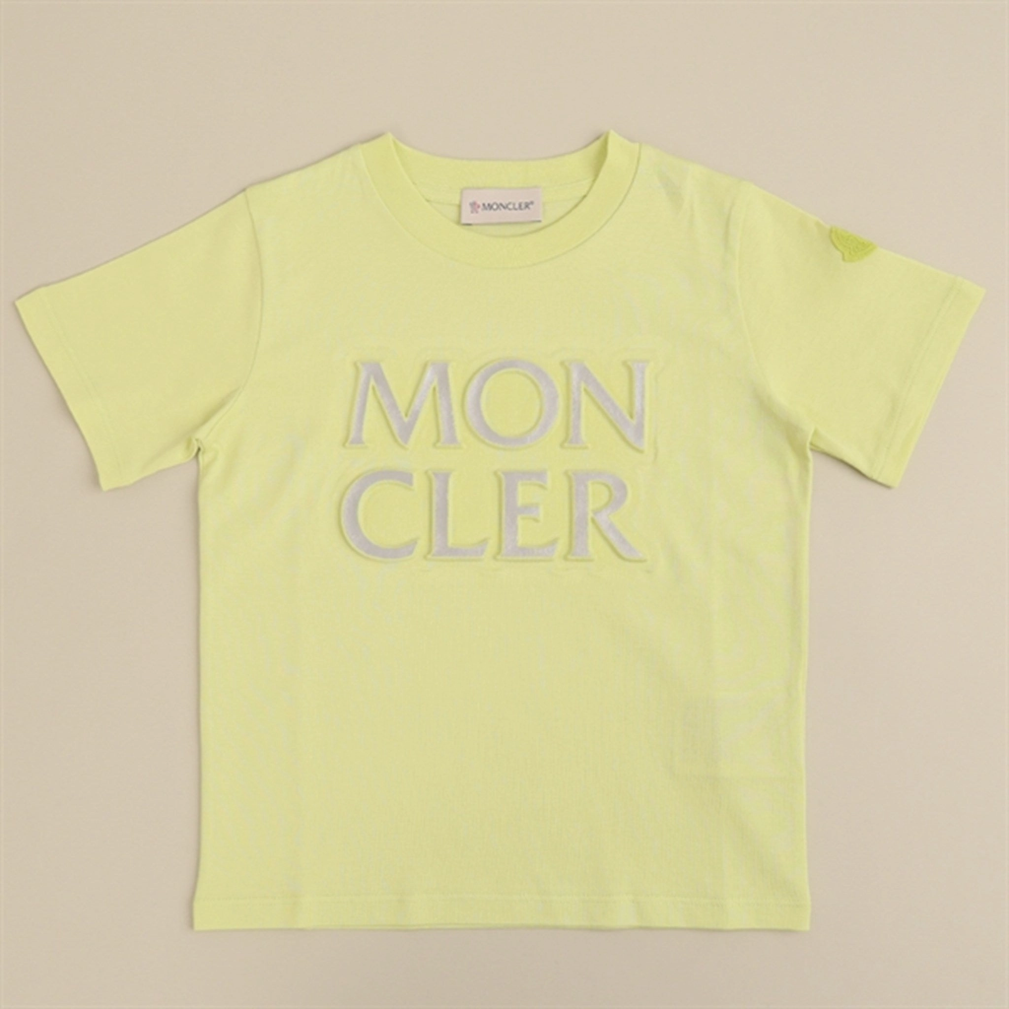 Moncler T-Shirt Yellow Light and Breezy Flexible Neckband