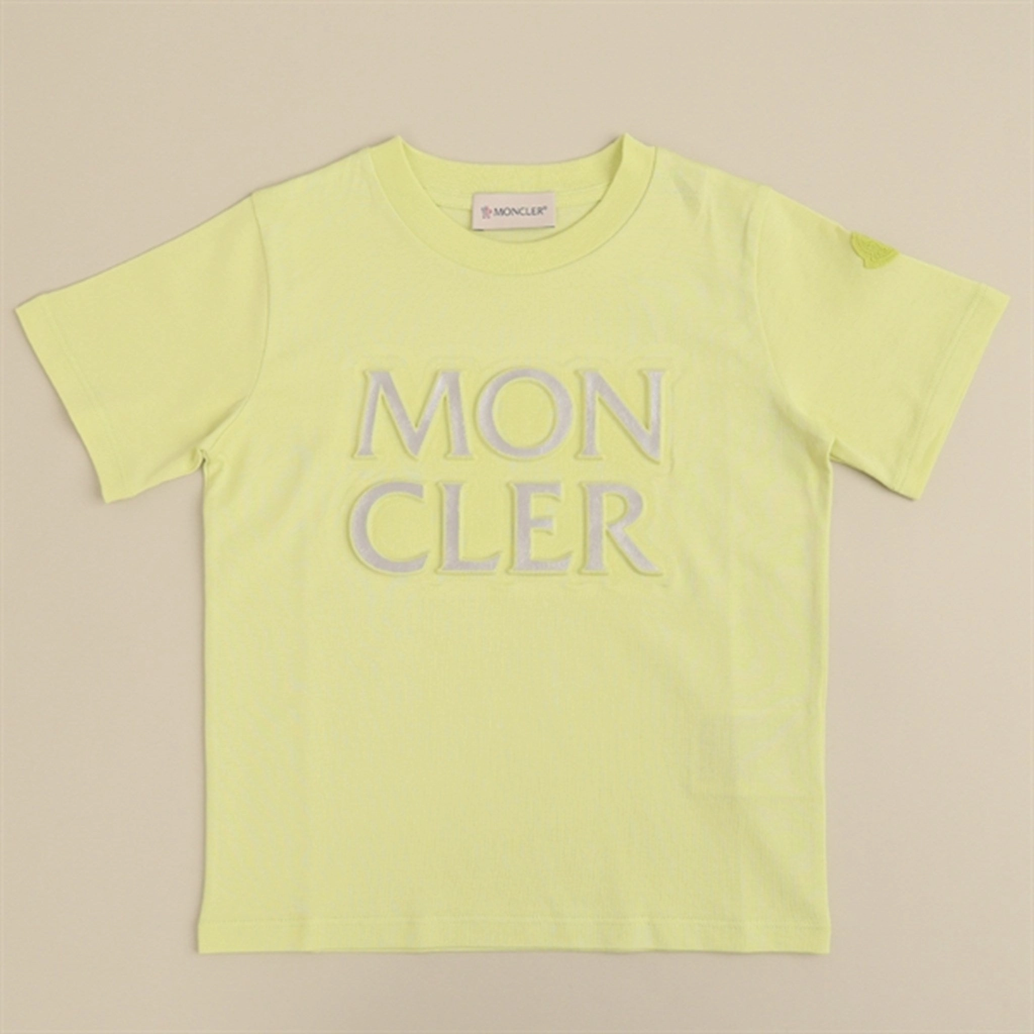 Moncler T-Shirt Yellow StretchReinforcedArmholes