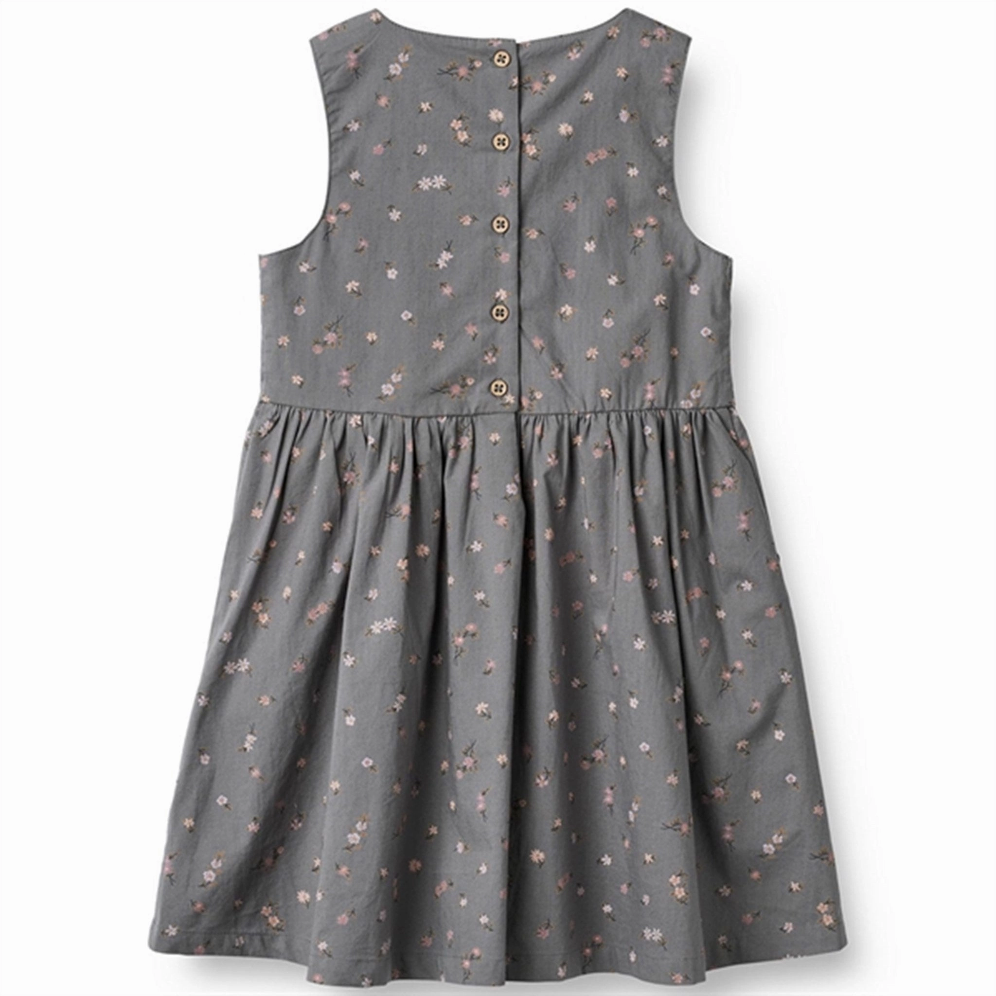 New Mood Soft Stretch Wheat Autumn Sky Flowers Thelma Dress