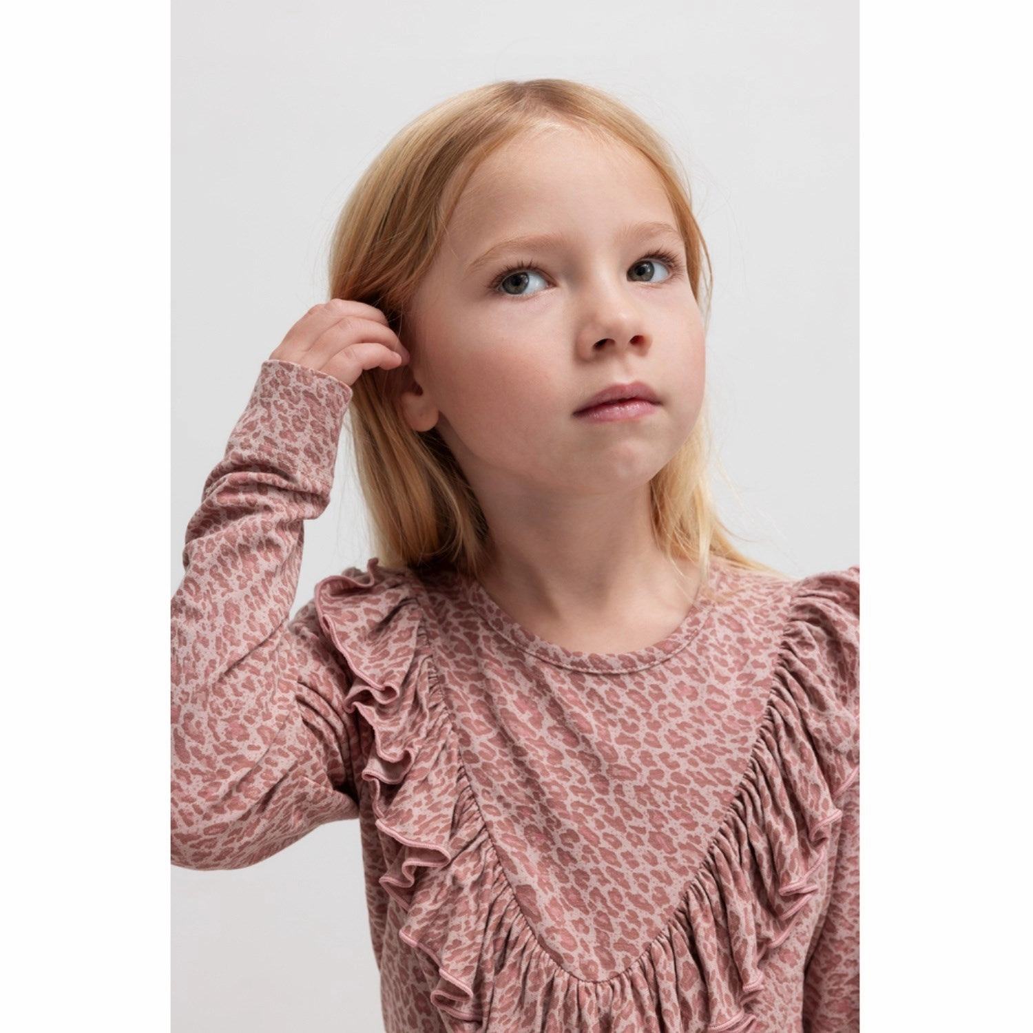 MarMar Leopard Rose Dust Leo Leo Taren Blouse Seamless Sides