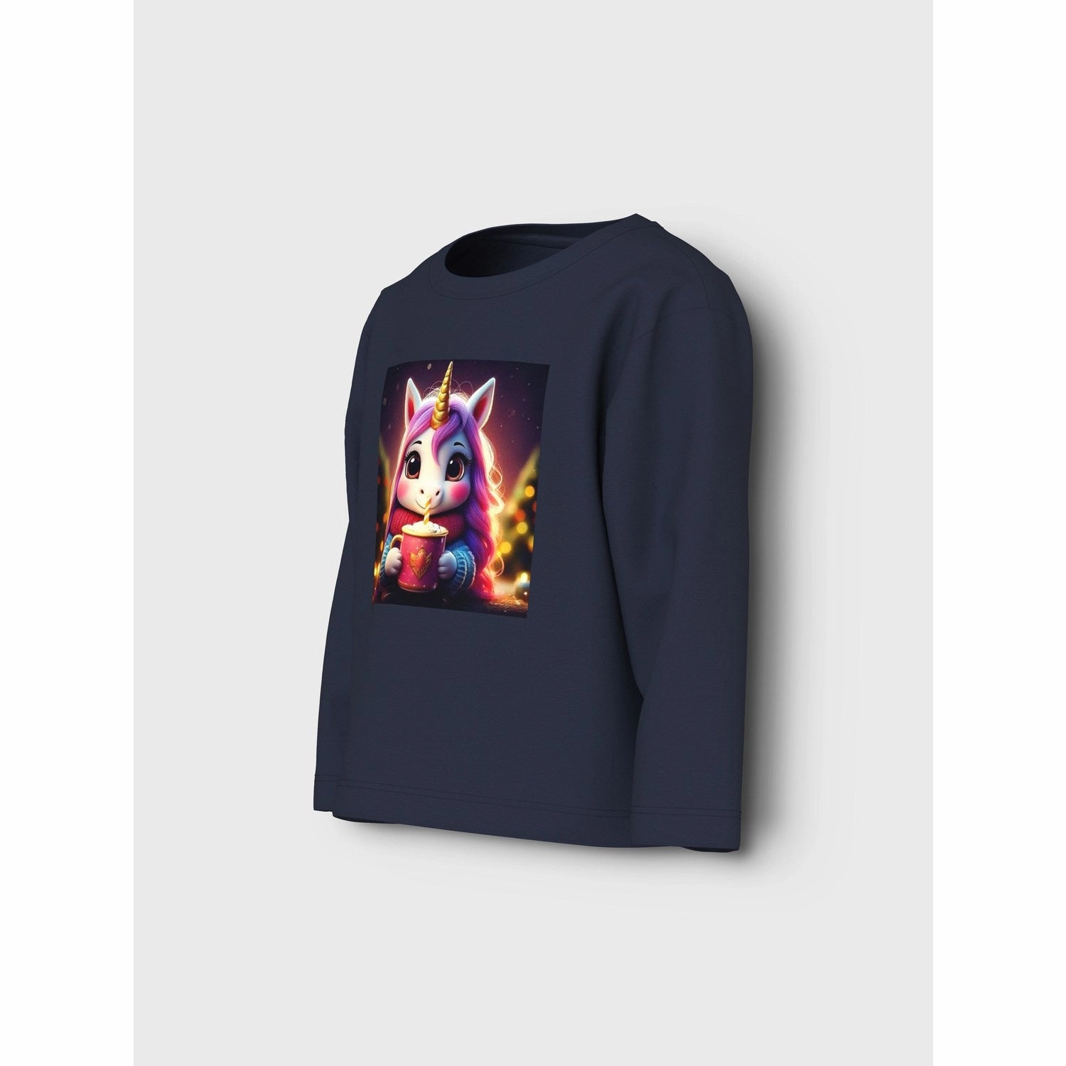 Camping Essential Name It Navy Blazer Hot Cocoa Unicorn Nmfvotea Ls Nreg Top