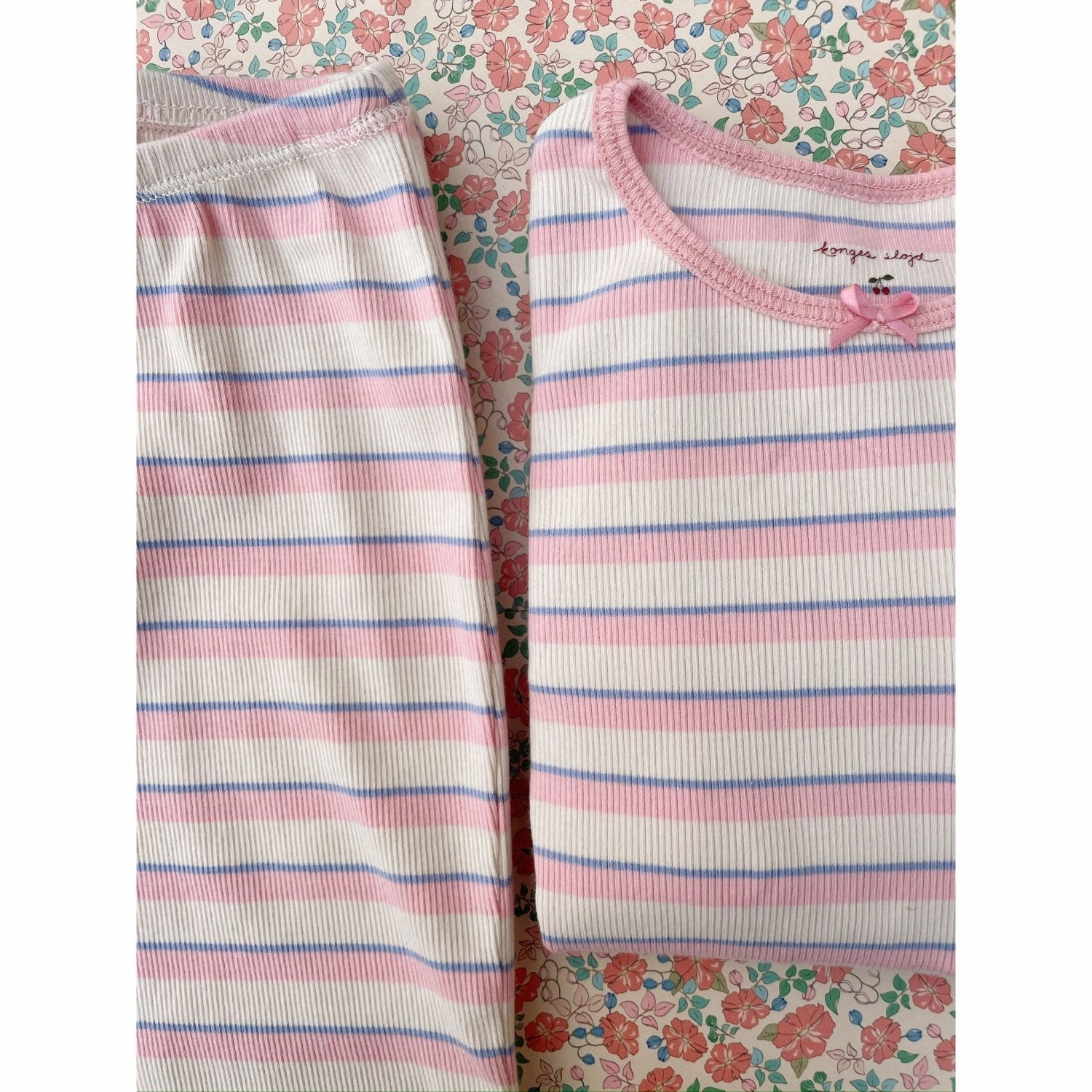 Tailored Cut Stylish Appearance Konges Sl?jd Lolly Stripe Ella Ls Tee GOTS