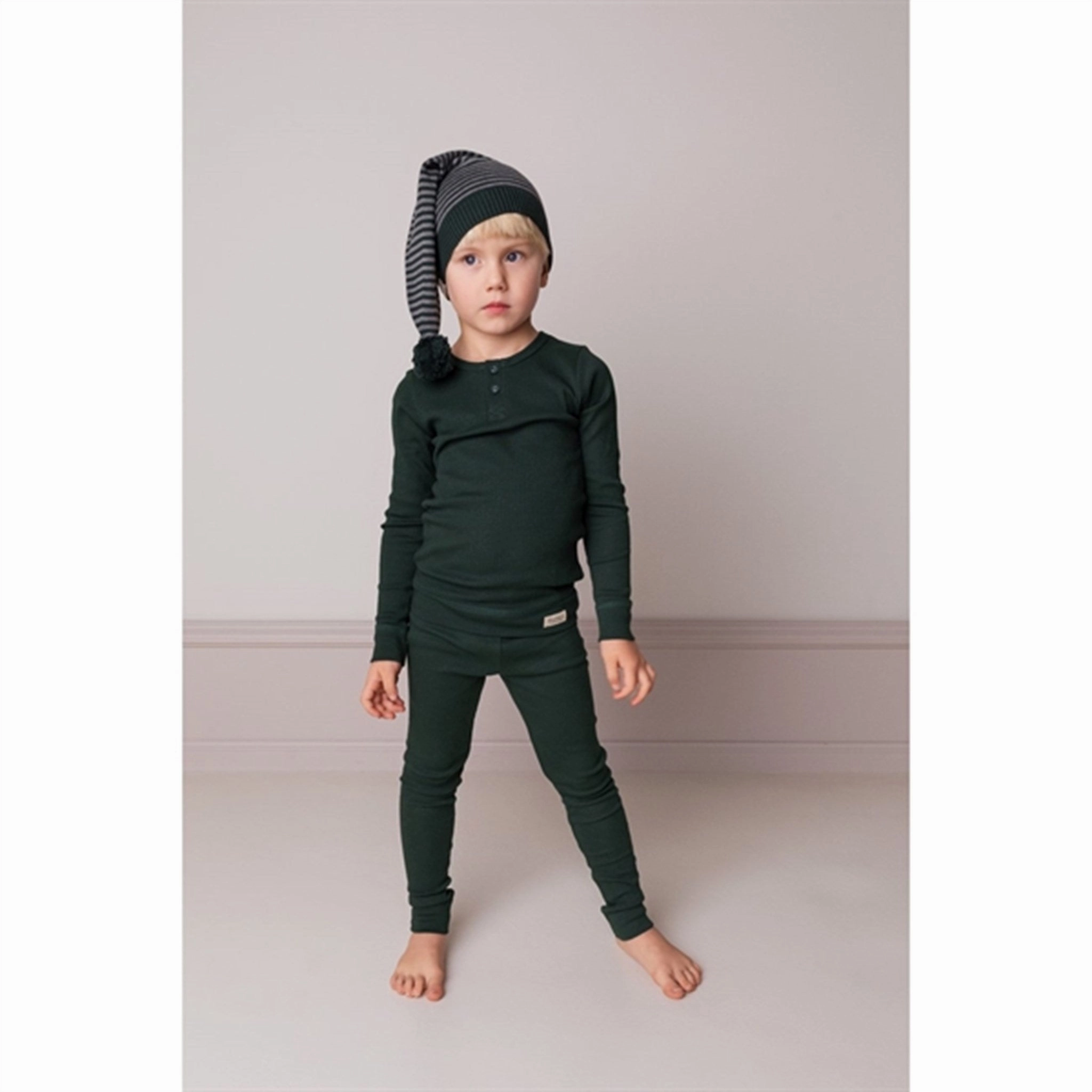 MarMar Modal Dark Leaf Blouse Adjustable Cuffs