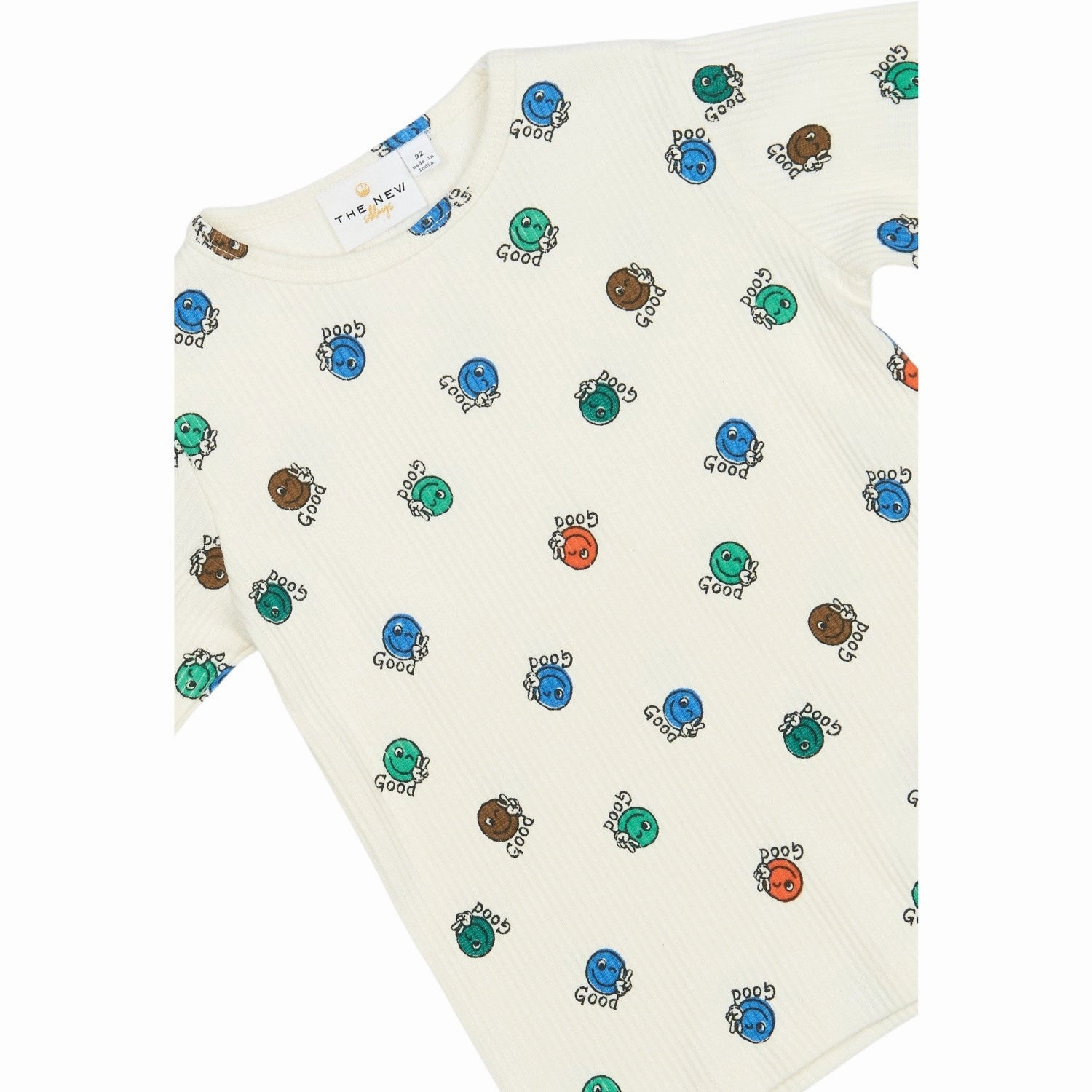 THE NEW Siblings Cloud Dancer AOP Palmer L_S Rib Tee Edgy Design