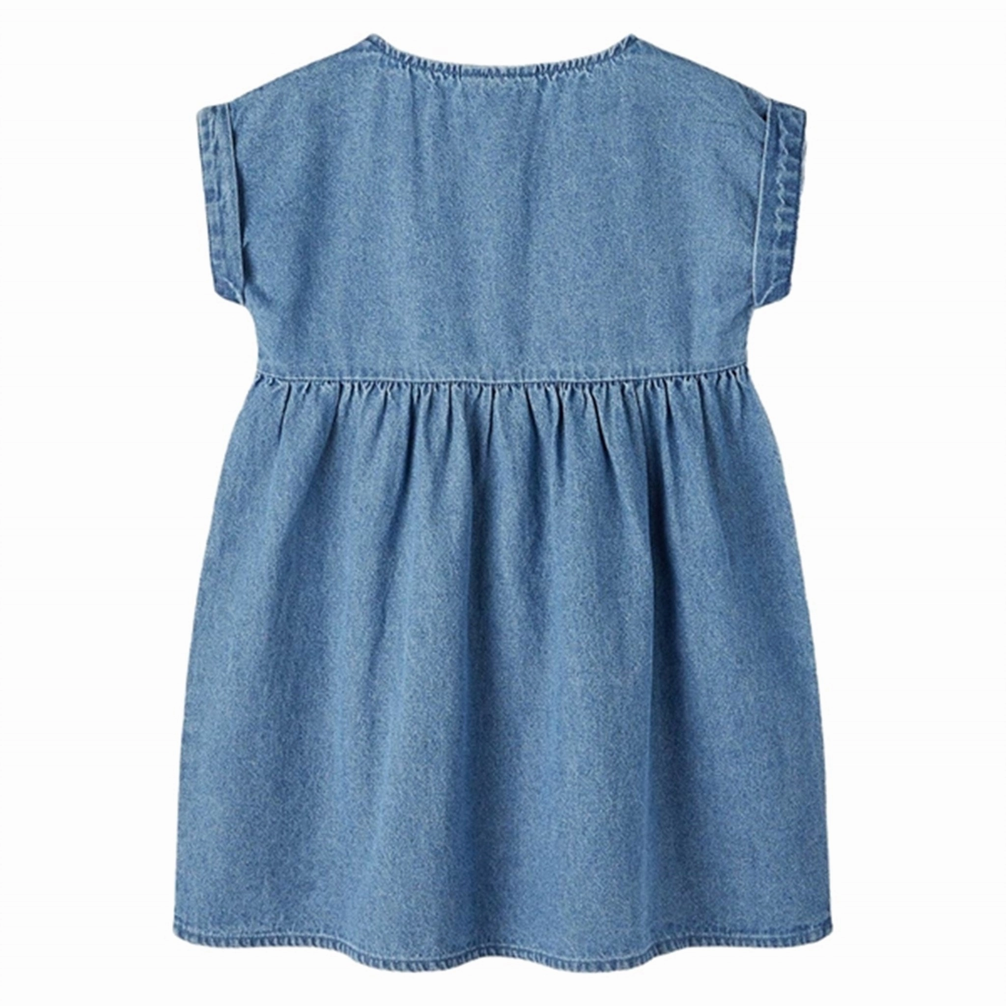 Office Tone Cozy And Stylish Name it Medium Blue Denim Freja Denim Dress