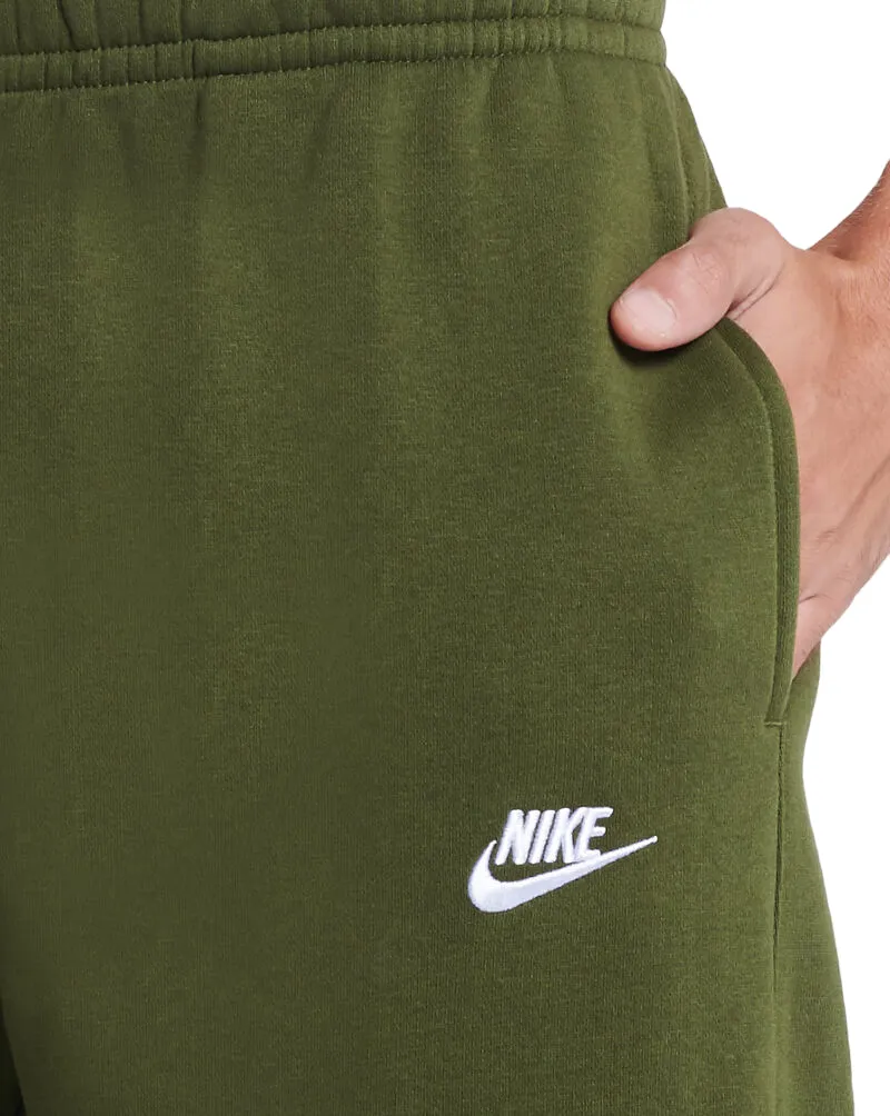 Casual Essentials Reinforced Knees Nike Pantalone sportivo Jogger Club da uomo con elastico al fondo in cotone felpato  BV2671-327 verde