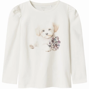 Name It Cloud Dancer Nmfninea Ls Top Summer Camp Versatile Piece