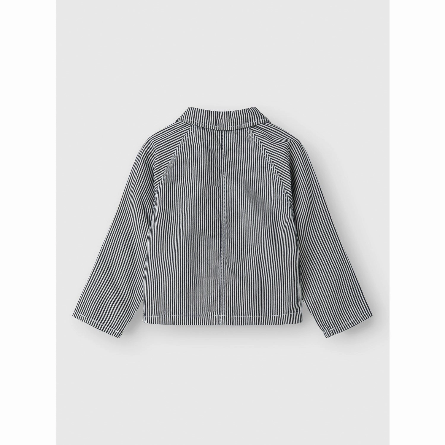 Lil'Atelier Dark Blue Denim White Nmmkasper Ls Loose Twi Shirt 4021-Cm Lil Anti-static Minimalist Design