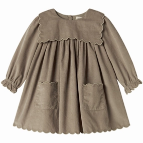 Sleek Texture Adjustable Straps MarMar Fine Cord Mud Dulle Dress