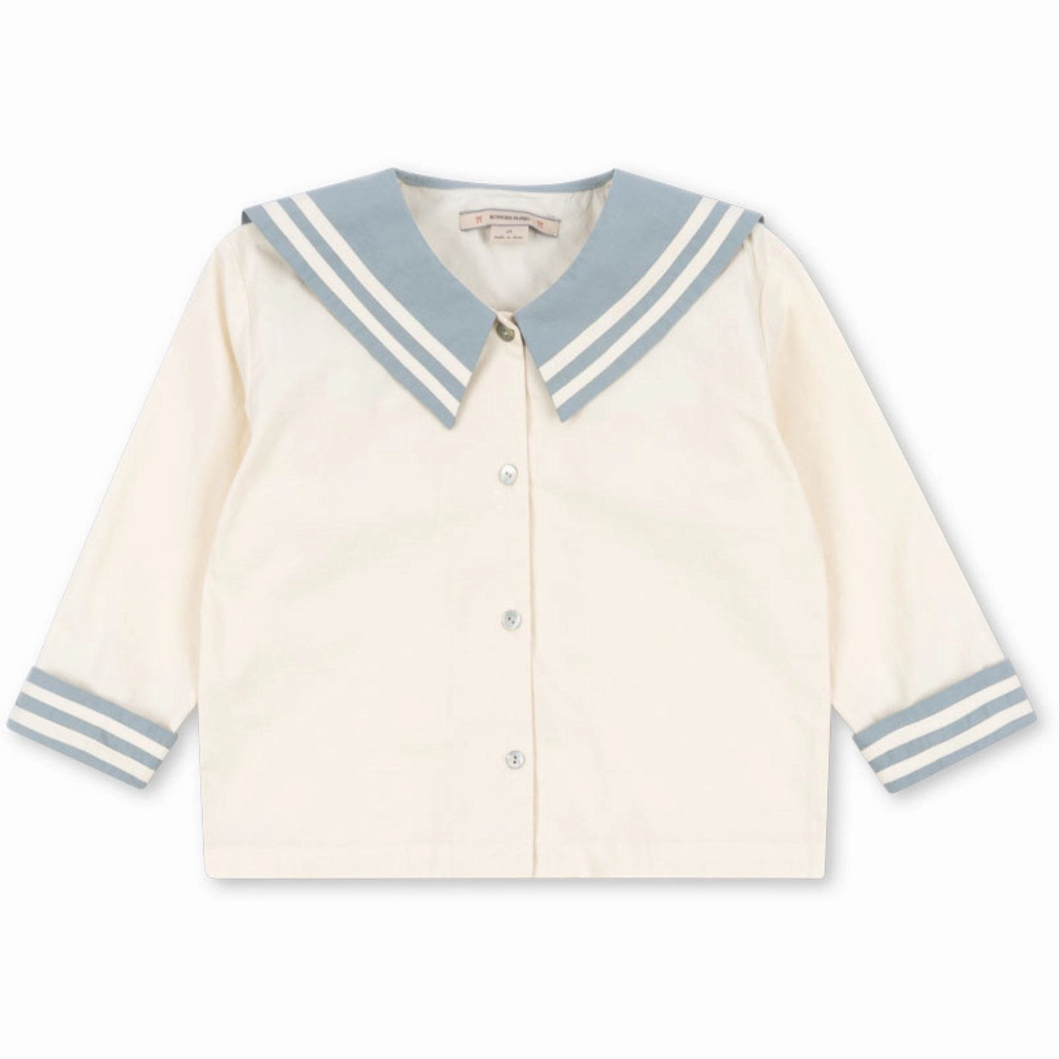 Anti Pilling Finish Unique Design Konges Sl?jd Ashley Blue Celebration Sailor Shirt GOTS