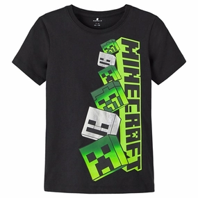 Name it Black Muxin Minecraft T-Shirt Fit for Any Season Standard Body Fit