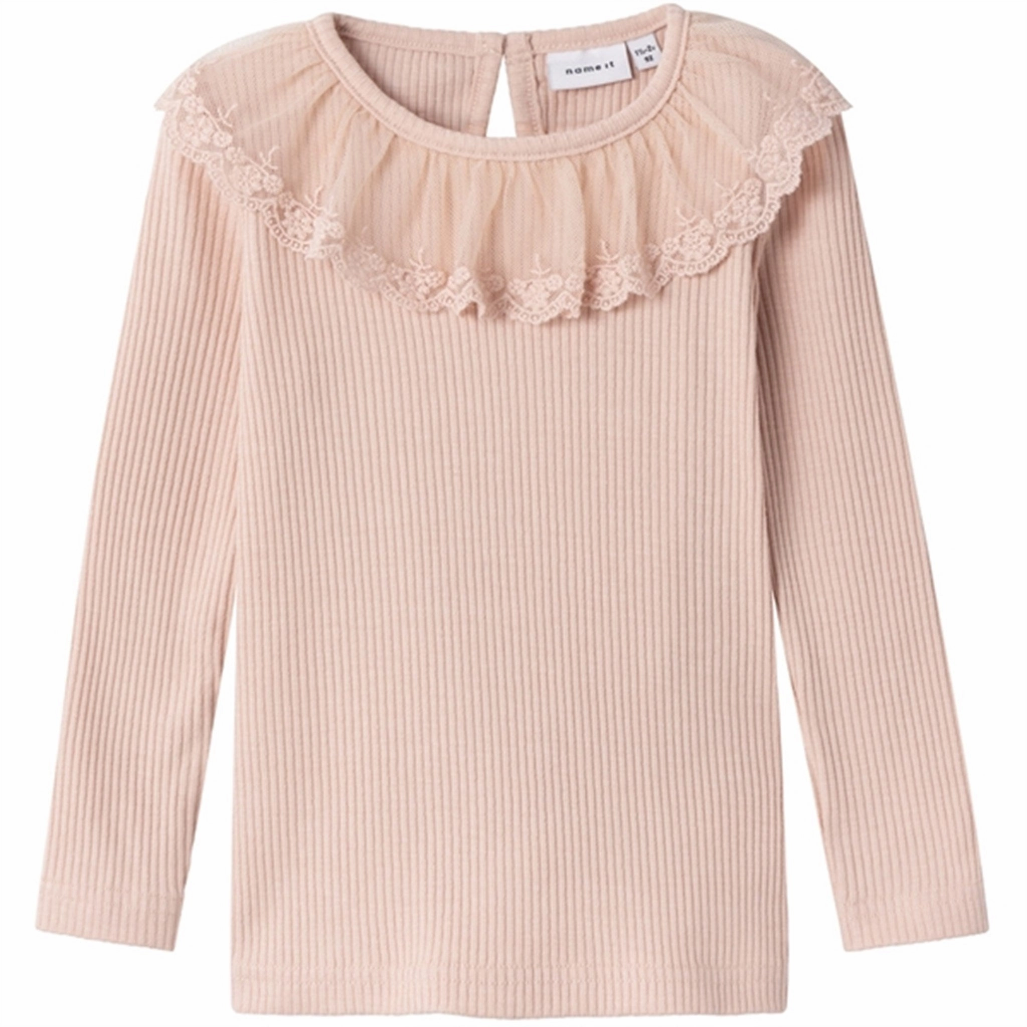 Name it Rose Smoke Rusa Slim Blouse Two Tone Stitching Ventilated Back Panel