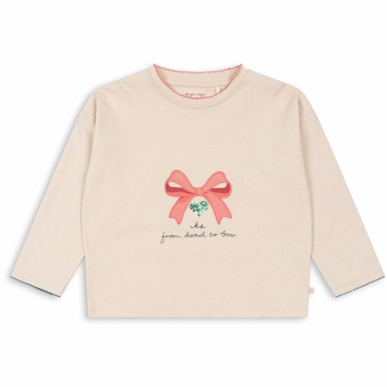 Non Restrictive Fit Loose style Konges Sl?jd Brazilian Sand Lin Ls Tee Gots