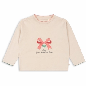 Non Restrictive Fit Loose style Konges Sl?jd Brazilian Sand Lin Ls Tee Gots