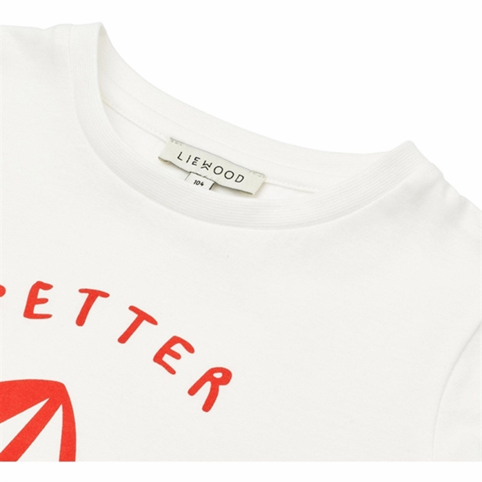 Liewood Cherries/Crisp White Apia Placement Blouse Seamless Sides natural fiber