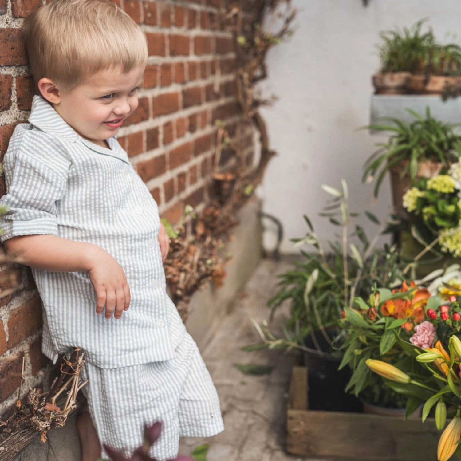 That's Mine Blue Stripe Ino Shirt Standalone Option Moisture Wicking Layer