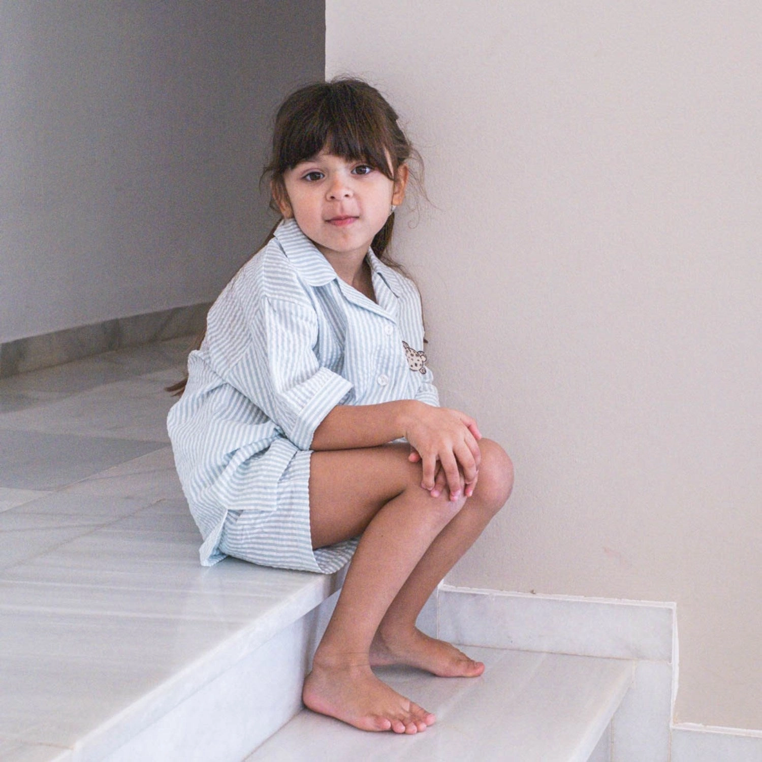 That's Mine Blue Stripe Ino Shirt Morning Comfort