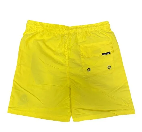 Holiday Retreat Smooth Finish Santa Cruz costume da mare a pantaloncino Swimshort Classic Dot giallo