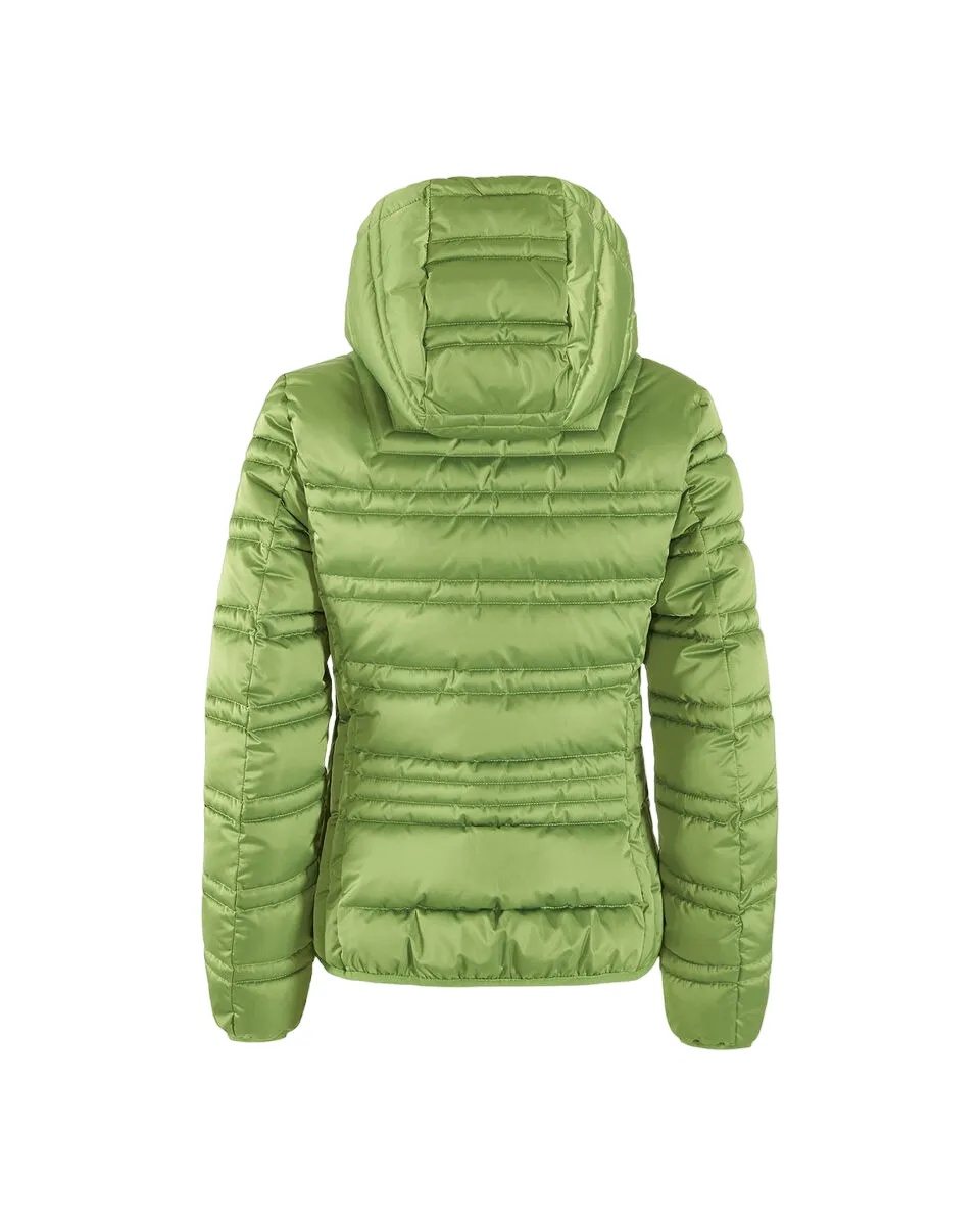 Yes Zee piumino da donna trapuntato con cappuccio J007 M800 0900 verde swimmers