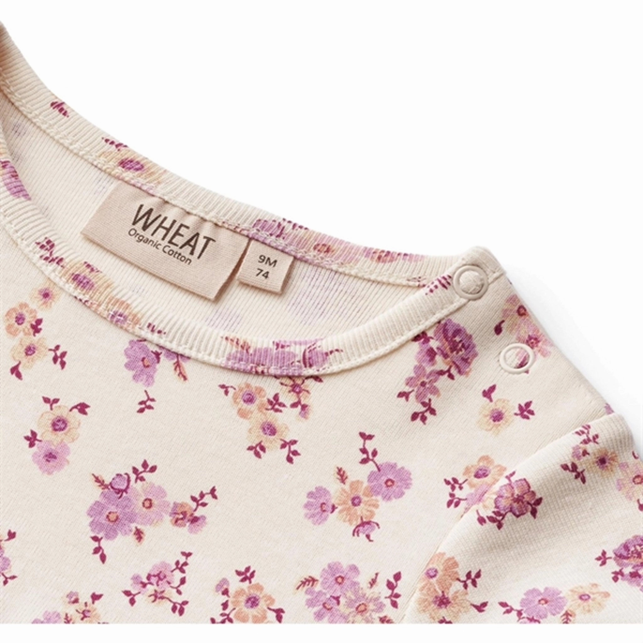 Wheat Shell Flowers Jersey Dress Nova Clean Mood