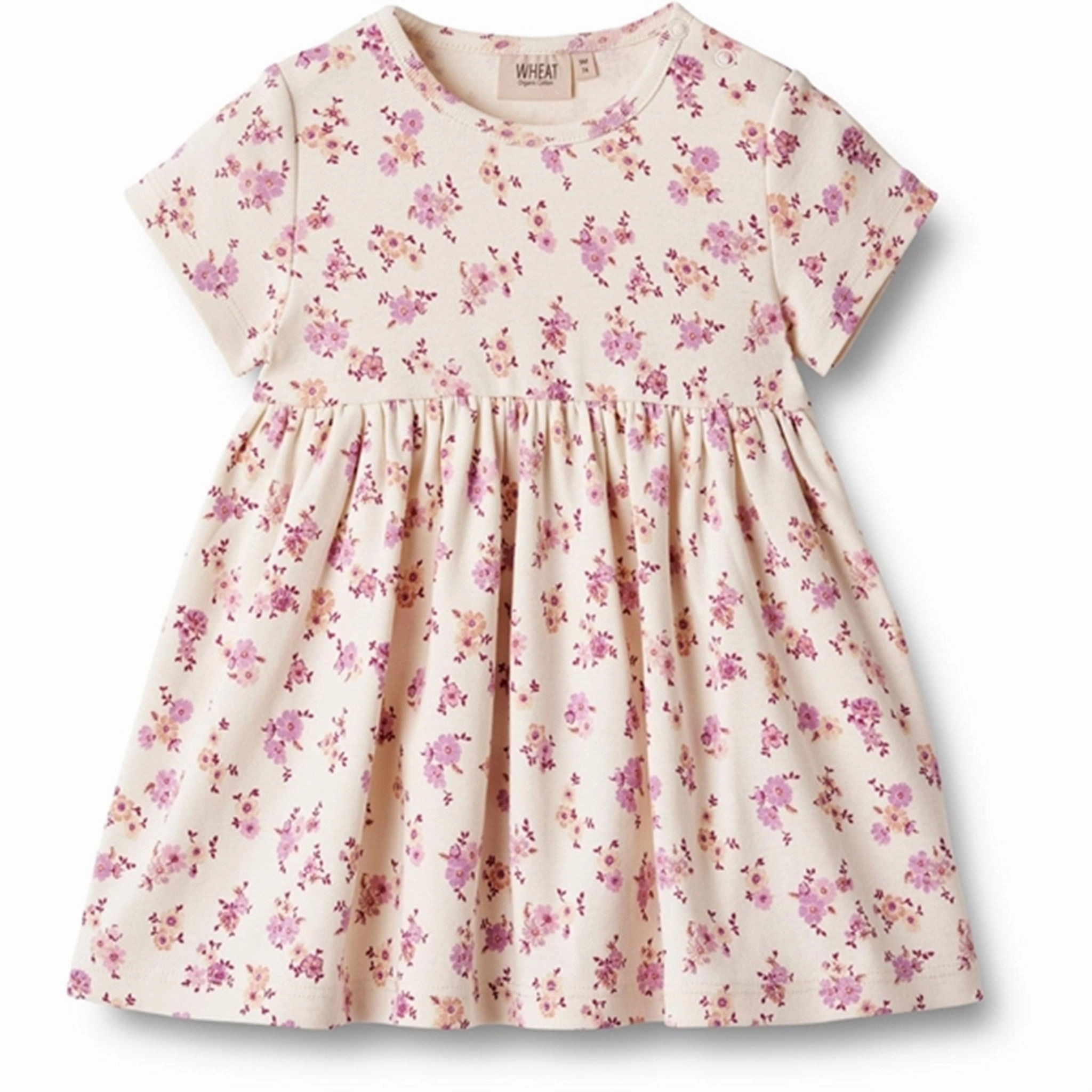 All Fit Style Soft Outfit Wheat Shell Flowers Jersey Dress Nova