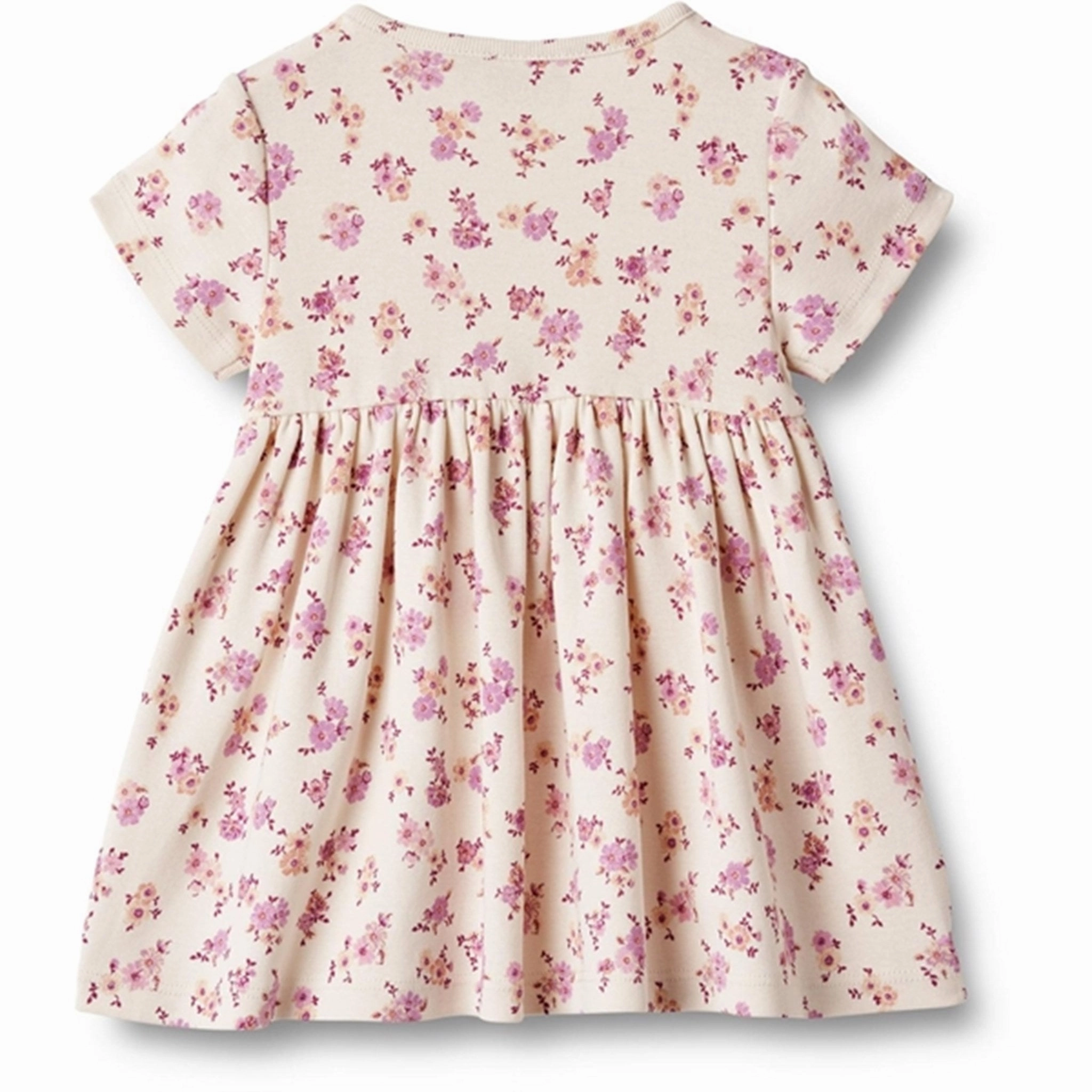 Wheat Shell Flowers Jersey Dress Nova Flow Line